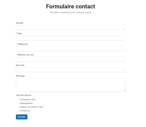 Formulaire contact pour les prospects – Image 2