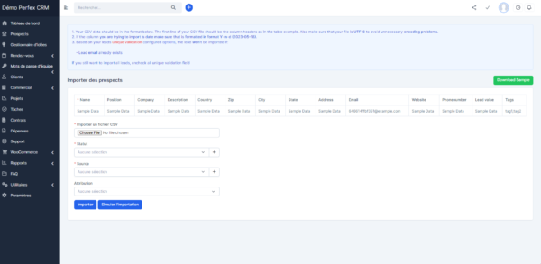 Importation des prospects & clients – Image 2